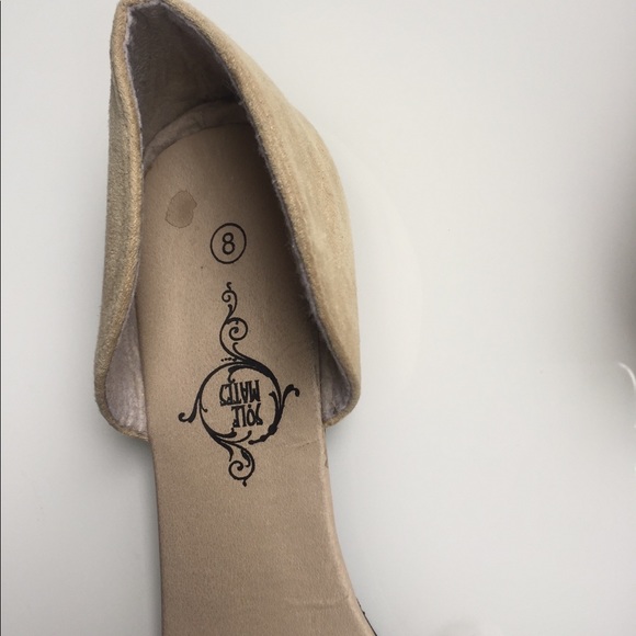 Suede Peep-toe Flats - Picture 4 of 5